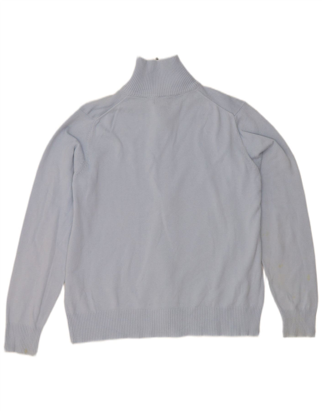 Zara Mens Cardigan Sweater Large Blue Cotton