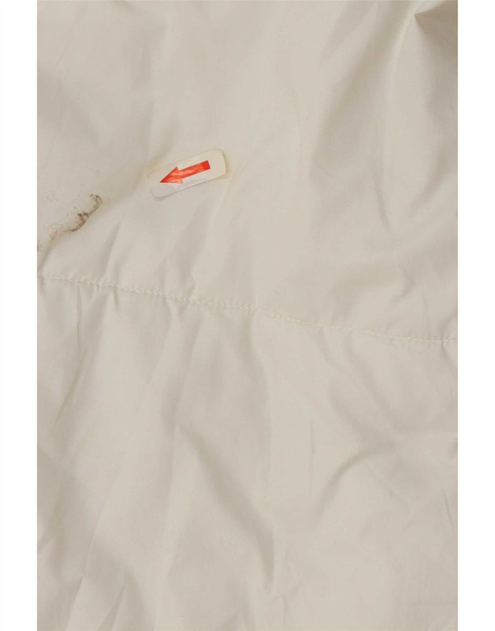 Nike Womens Hooded Padded Coat UK 6 XS White Polyester
