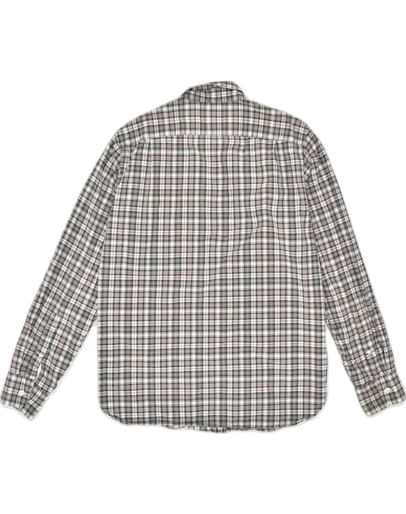 J. CREW Mens Shirt Large Grey Check Cotton | Vintage J. Crew | Thrift | Second-Hand J. Crew | Used Clothing | Messina Hembry 