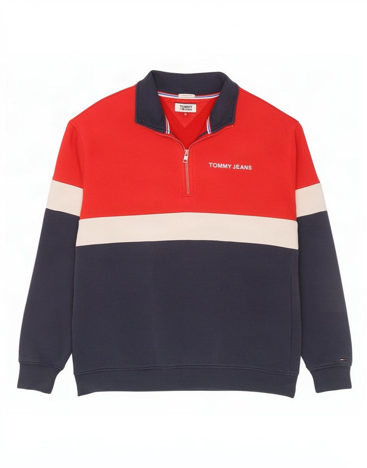 Tommy Hilfiger Mens Relaxed Fit Sweatshirt Jumper Medium Multicoloured