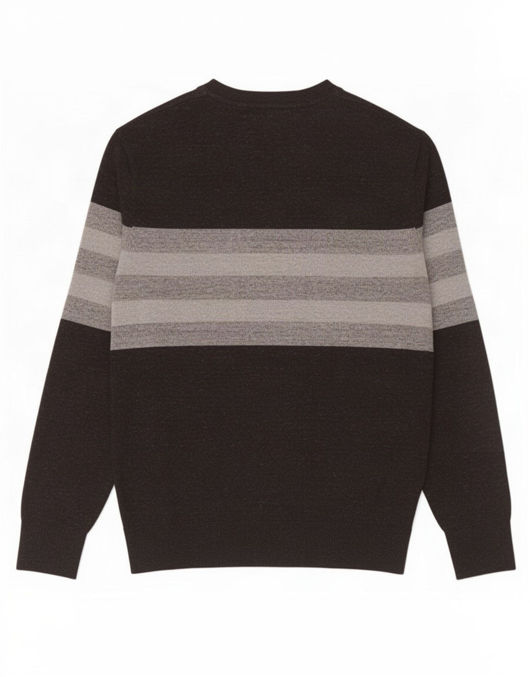 Gap Mens Crew Neck Jumper Sweater Small Black Striped Cotton