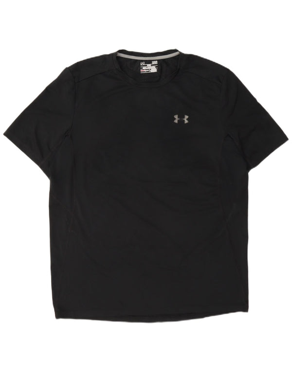 Under Armour Mens Heat Gear T-Shirt Top Large Black