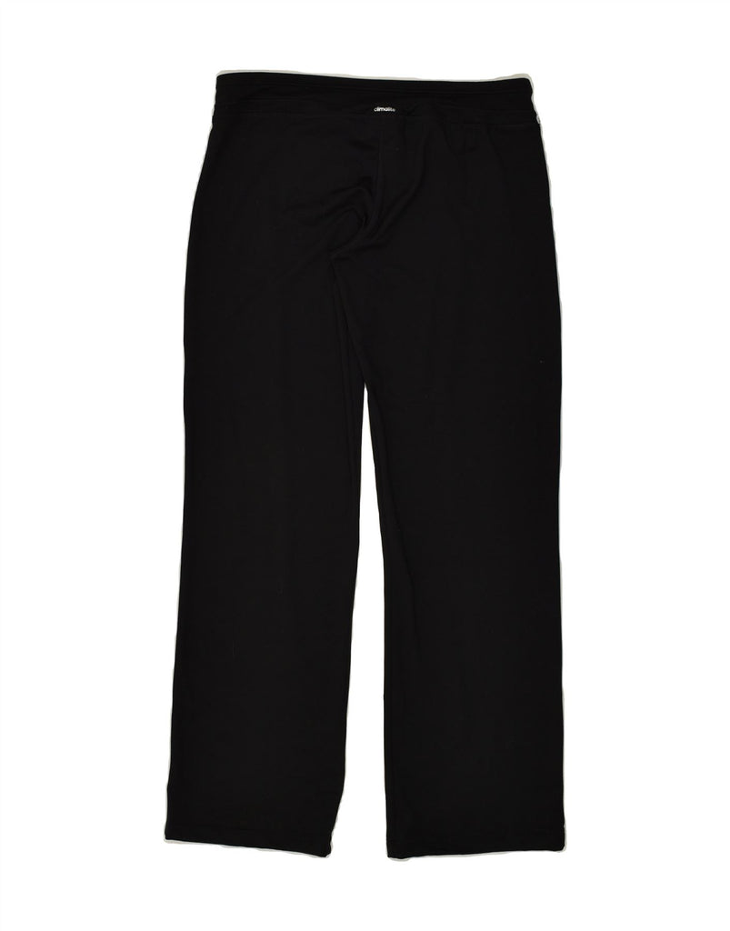 ADIDAS Womens Tracksuit Trousers UK 12/14 Medium Black Polyester | Vintage Adidas | Thrift | Second-Hand Adidas | Used Clothing | Messina Hembry 