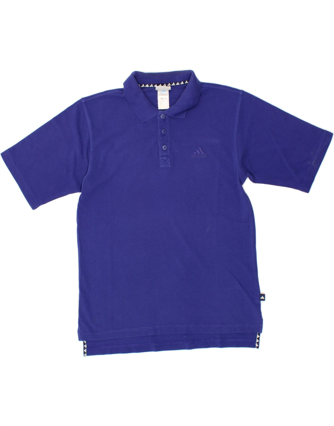 ADIDAS Mens Polo Shirt UK 38/40 Medium Blue Cotton Vintage Adidas and Second-Hand Adidas from Messina Hembry 