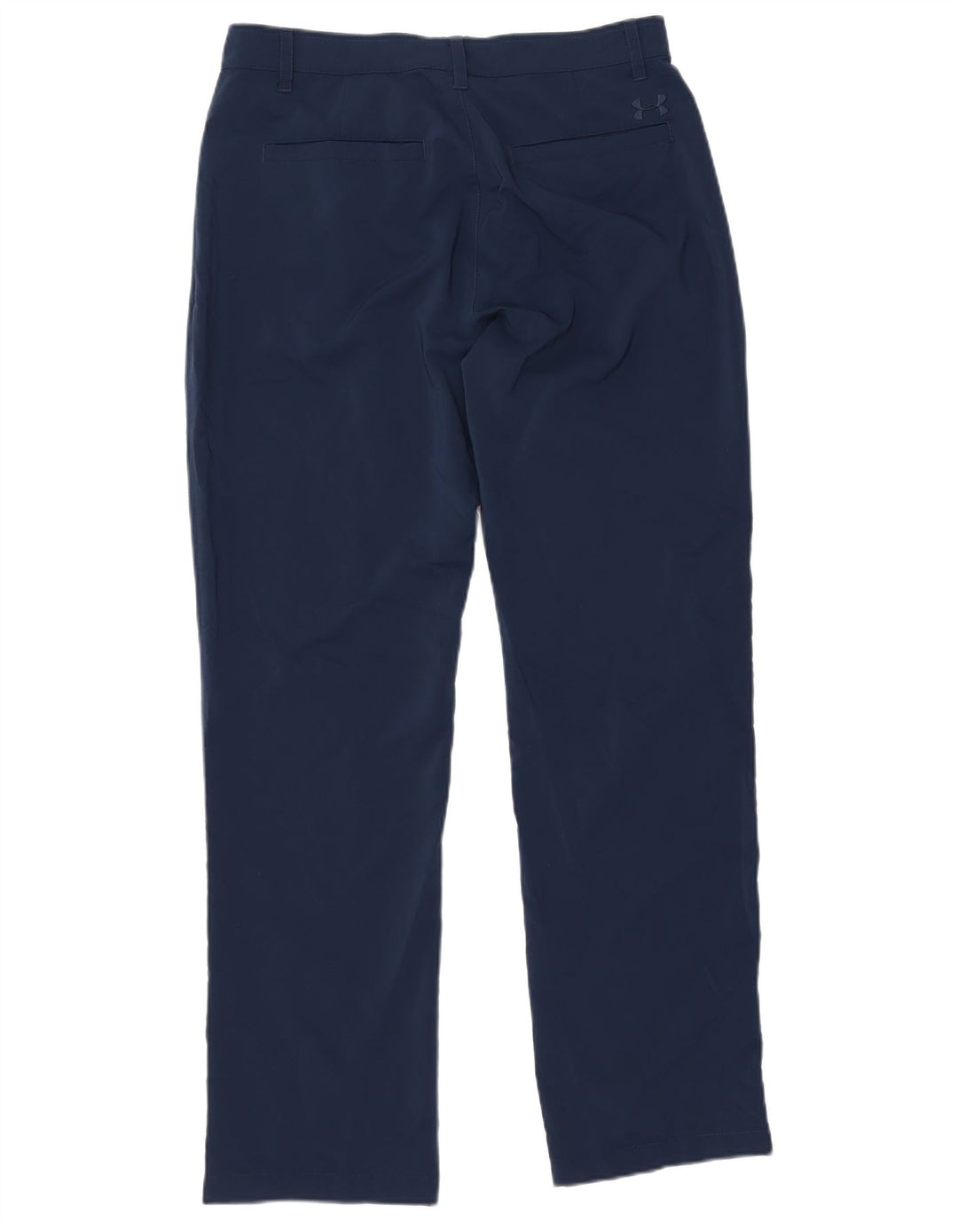 UNDER ARMOUR Mens Straight Casual Trousers W34 L32 Navy Blue Polyester