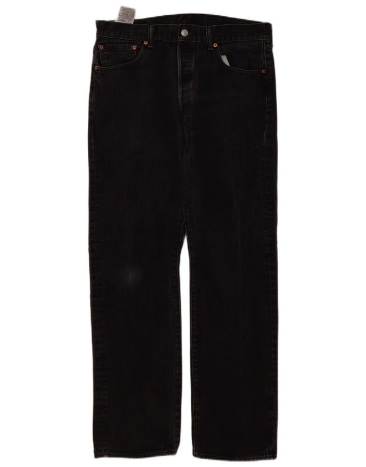 Levi's Mens 501 Straight Jeans W34 L32 Black