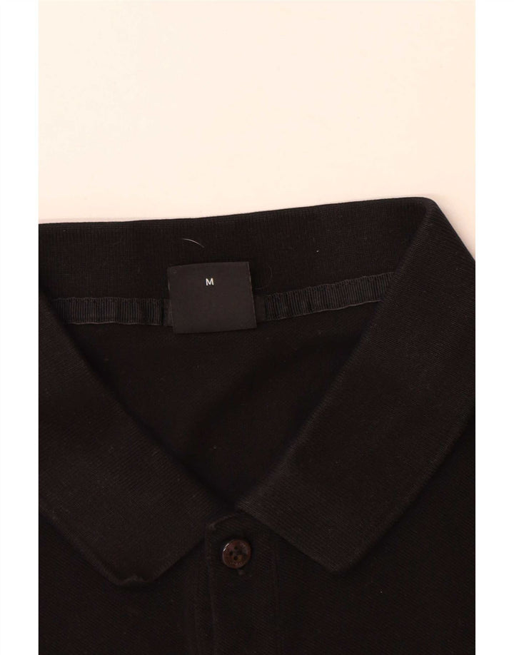 Hugo Boss Mens Polo Shirt Medium Black Cotton
