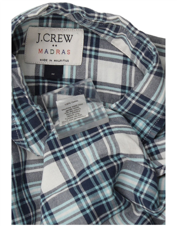 J. Crew Mens Flannel Shirt Medium Blue Check Cotton