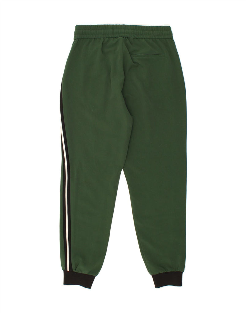 ZARA Womens Crop Tracksuit Trousers Joggers UK 14 Medium  Green Polyester Vintage Zara and Second-Hand Zara from Messina Hembry 