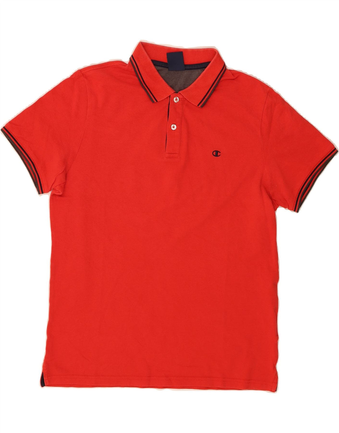 CHAMPION Mens Polo Shirt Large Red Cotton Vintage Champion and Second-Hand Champion from Messina Hembry 