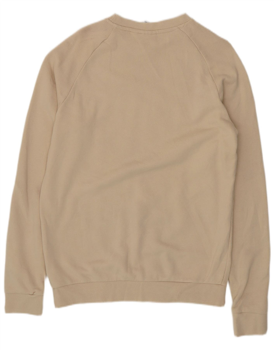 ADIDAS Mens Graphic Sweatshirt Jumper Small Beige Cotton