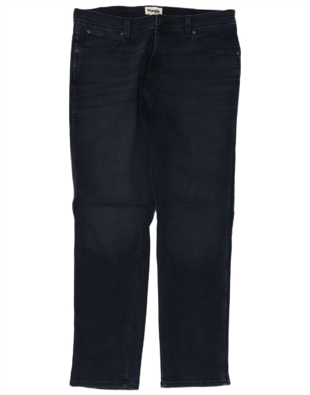 Wrangler Mens Texas Slim Jeans W36 L32 Navy Blue Cotton