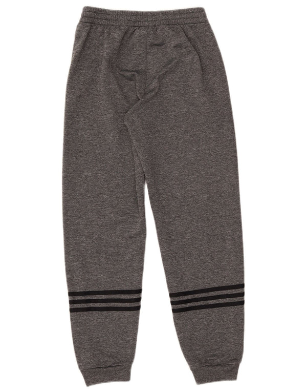 Adidas Boys Tracksuit Trousers Joggers 11-12 Years Grey Polyester