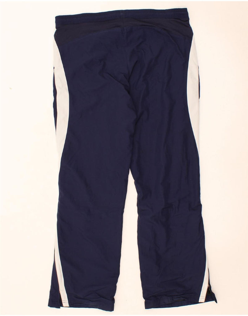 PUMA Womens Tracksuit Trousers UK 12 Medium Navy Blue Colourblock Vintage Puma and Second-Hand Puma from Messina Hembry 