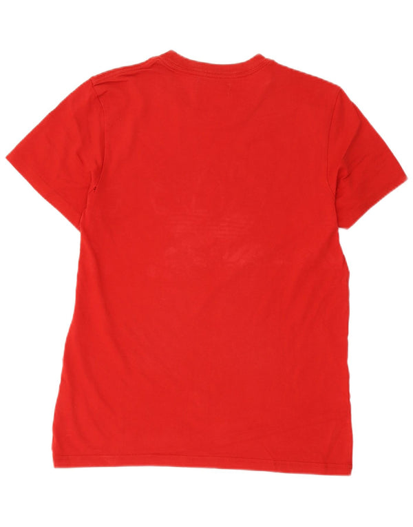 Adidas Mens Graphic T-Shirt Top Small Red Cotton