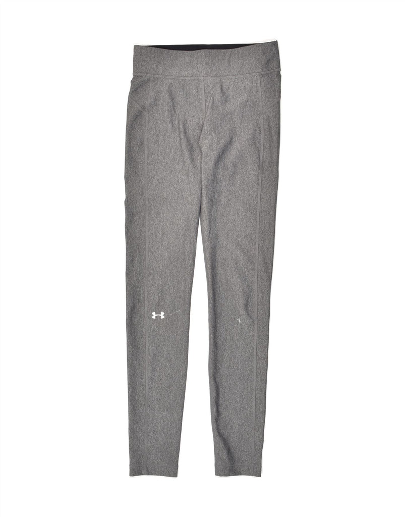 UNDER ARMOUR Womens Leggings UK 10 Small Grey | Vintage Under Armour | Thrift | Second-Hand Under Armour | Used Clothing | Messina Hembry 