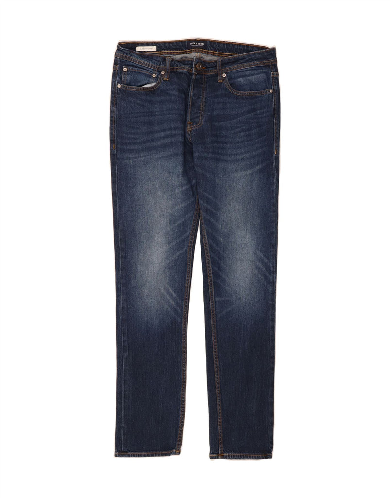 JACK & JONES Mens Tim Slim Jeans W32 L34 Blue Cotton Vintage Jack & Jones and Second-Hand Jack & Jones from Messina Hembry 