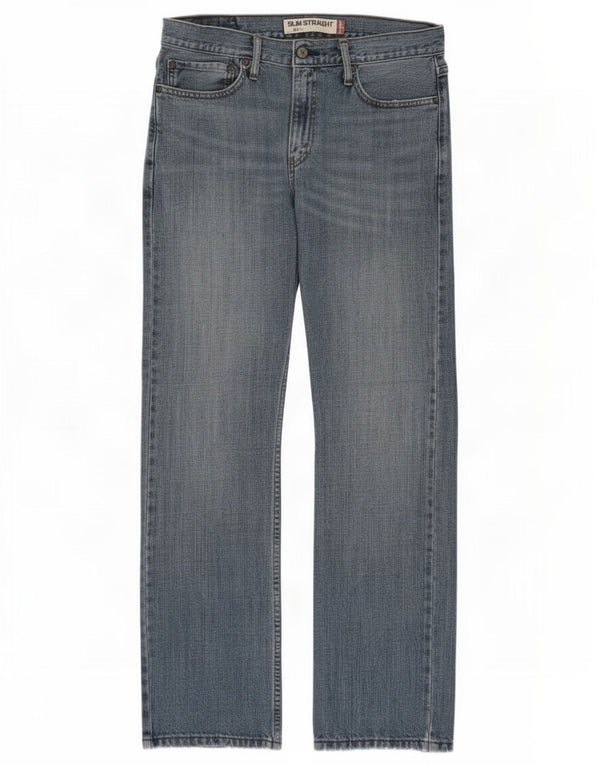 Levi's Mens 514 Slim Straight Jeans W32 L32 Blue Cotton
