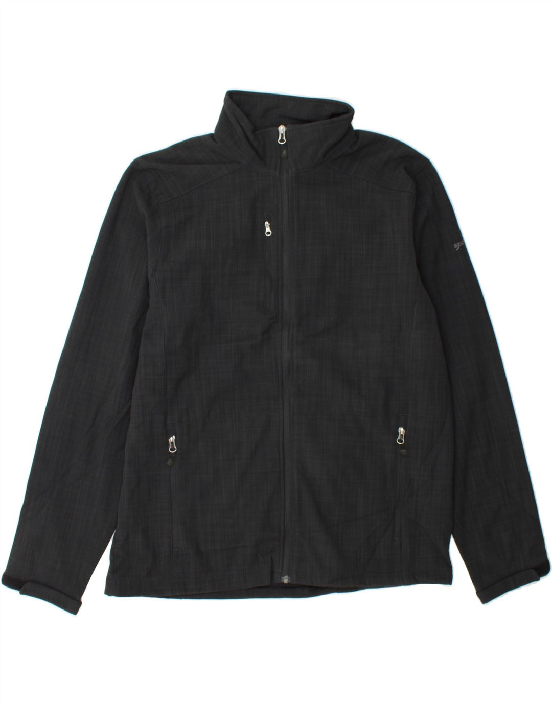 EDDIE BAUER Mens Tracksuit Top Jacket Large Black Polyester Vintage Eddie Bauer and Second-Hand Eddie Bauer from Messina Hembry 
