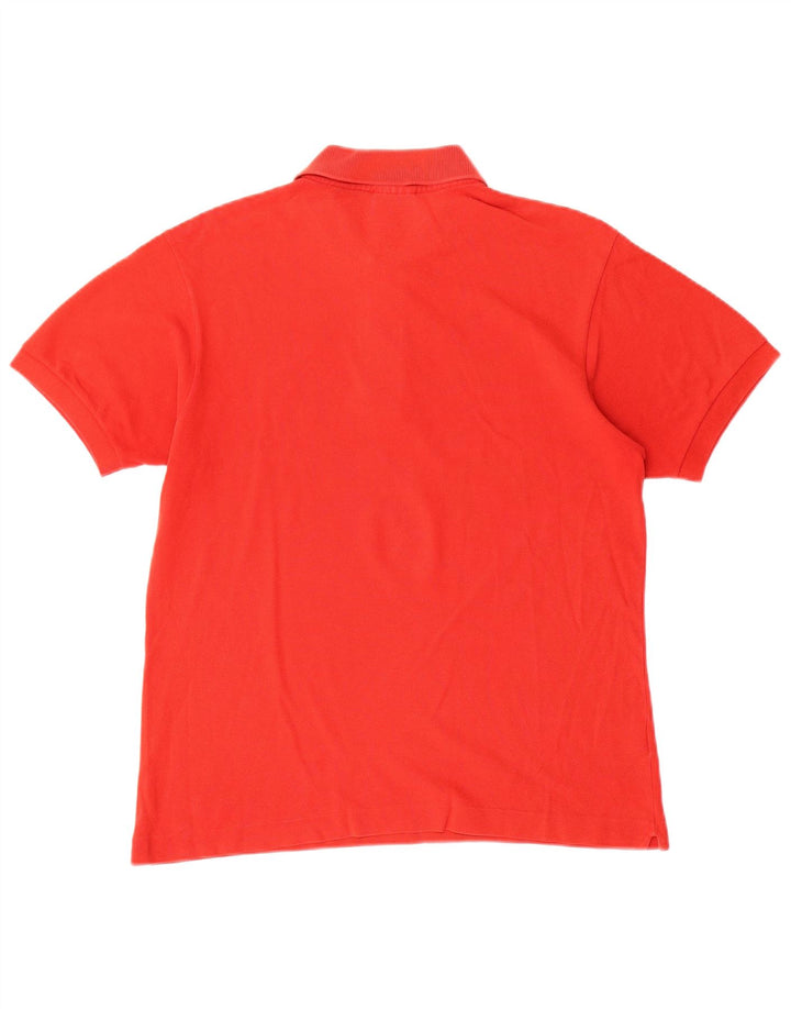 Lacoste Mens Polo Shirt Size 3 Small Red Cotton