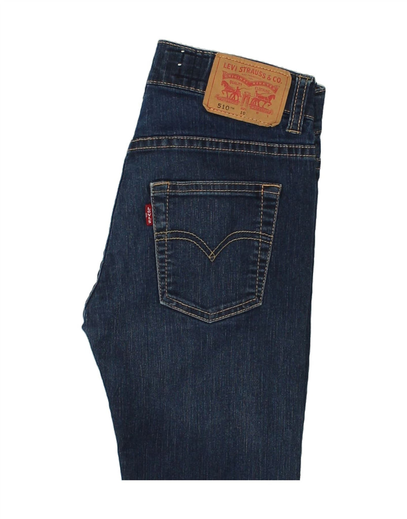 LEVI'S Girls 510 Skinny Jeans 9-10 Years W24 L27  Blue Cotton | Vintage Levi's | Thrift | Second-Hand Levi's | Used Clothing | Messina Hembry 