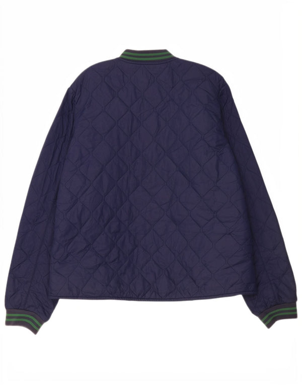 Polo Ralph Lauren Boys Quilted Jacket 15-16 Years XL Navy Blue Polyester