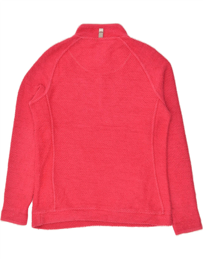 WEIRD FISH Womens Zip Neck Sweatshirt Jumper UK 14 Large Red Cotton | Vintage Weird Fish | Thrift | Second-Hand Weird Fish | Used Clothing | Messina Hembry 