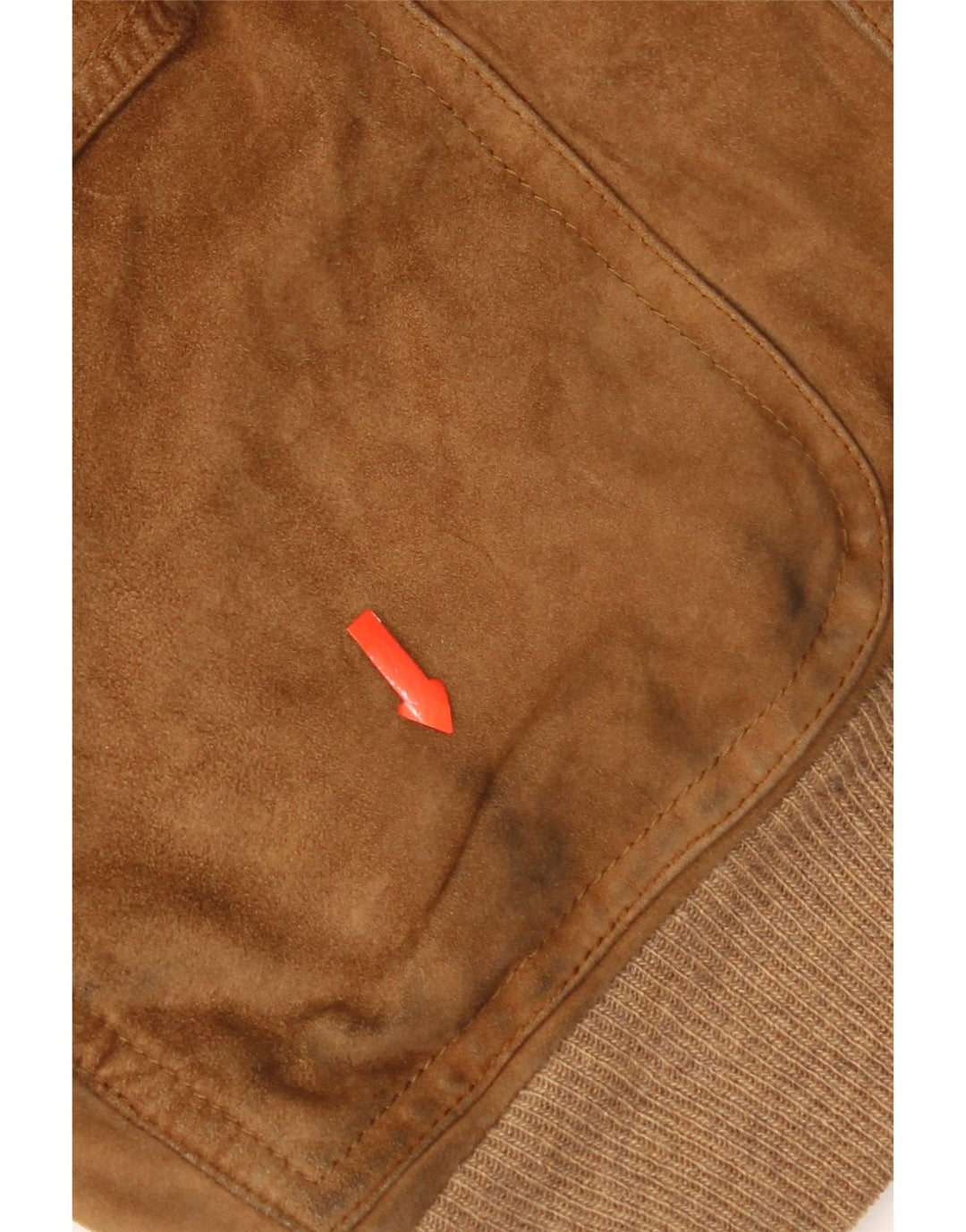 Salfra Mens Suede Bomber Jacket IT 52 XL Brown Leather