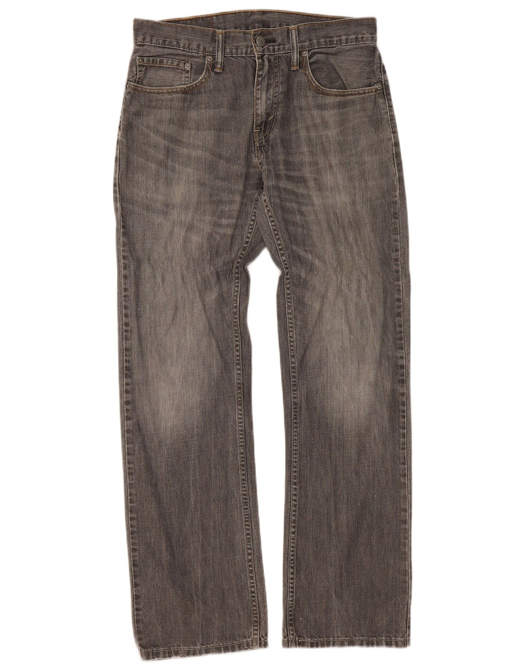 Levi's Womens 514 Straight Jeans W32 L32 Grey Cotton