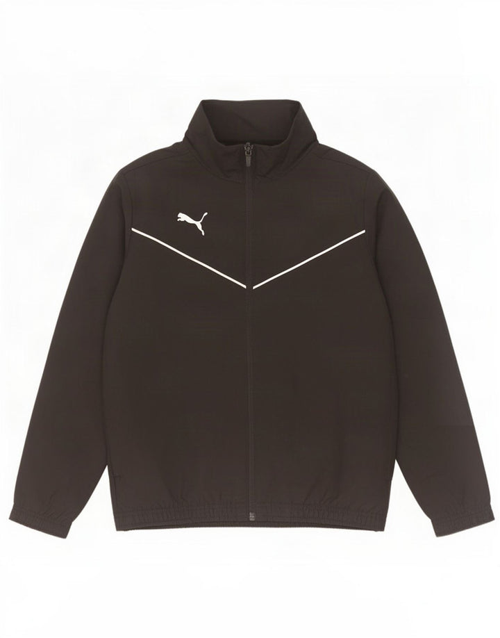 Puma Boys Tracksuit Top Jacket 11-12 Years Black Polyester