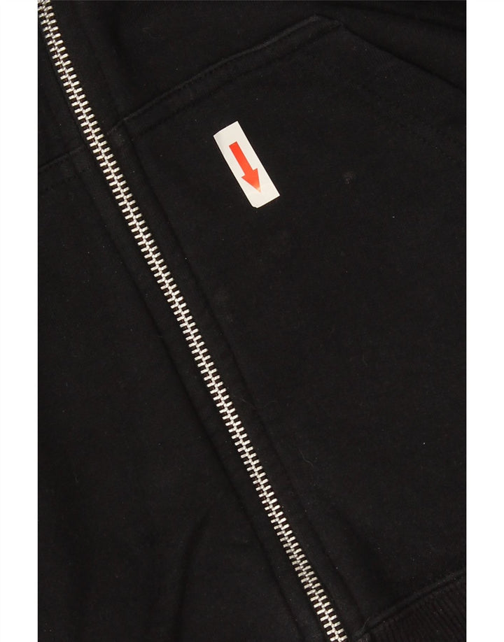 Nike Mens Graphic Zip Hoodie Sweater Medium Black Cotton