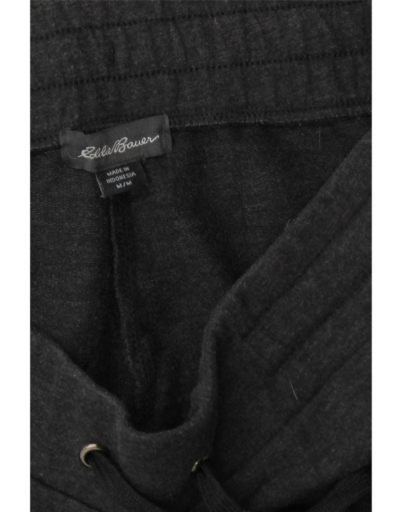EDDIE BAUER Womens Capri Tracksuit Trousers UK 14 Medium  Grey Cotton Vintage Eddie Bauer and Second-Hand Eddie Bauer from Messina Hembry 