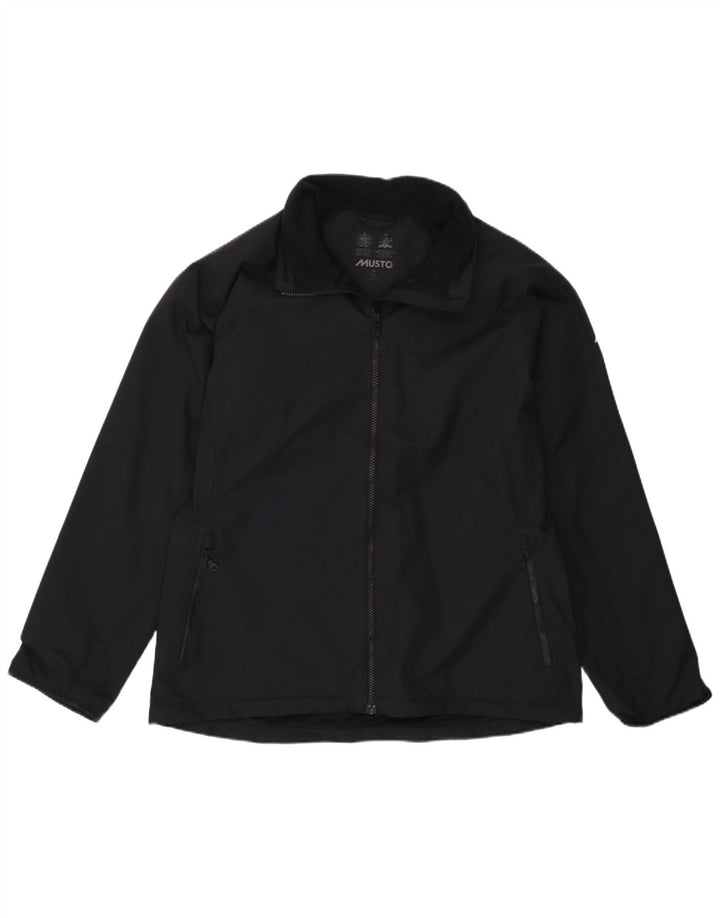 Musto Womens Rain Jacket UK 16 large Black Polyamide