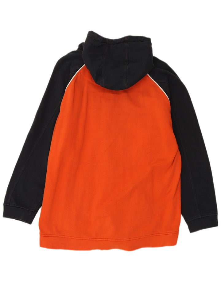 Starter Mens Zip Hoodie Sweater Large Orange