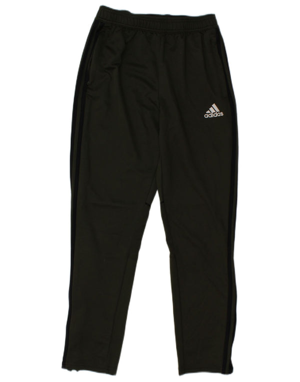 ADIDAS Boys Tracksuit Trousers 13-14 Years  Khaki Polyester