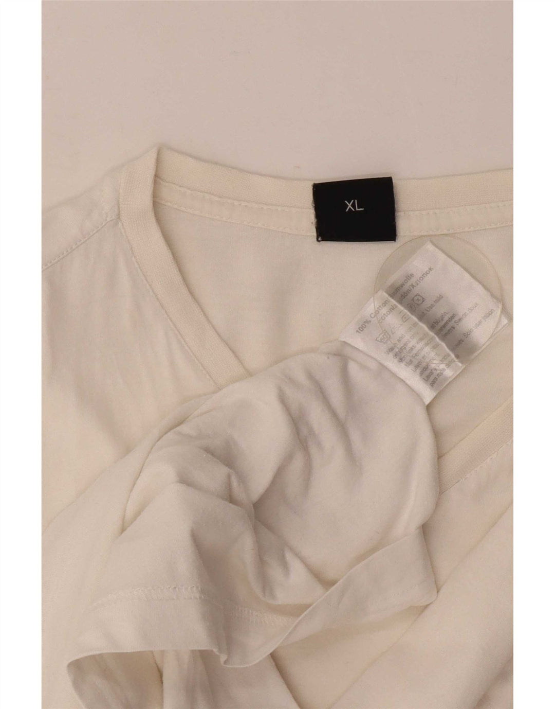 Hugo Boss Mens T-Shirt Top XL White Cotton