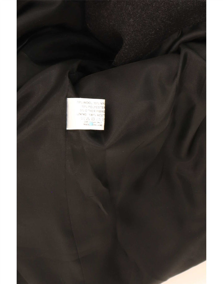 Helene Berman Womens Blarney Overcoat UK 12 Medium Black Wool