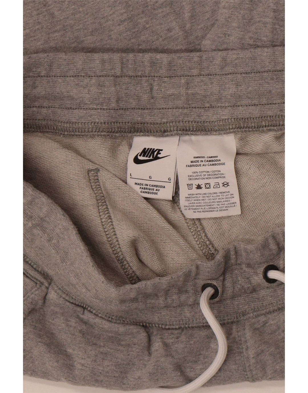 Nike Mens Graphic Sport Shorts Large  Grey Cotton