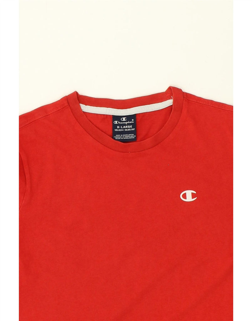 CHAMPION Boys T-Shirt Top 13-14 Years XL Red | Vintage Champion | Thrift | Second-Hand Champion | Used Clothing | Messina Hembry 