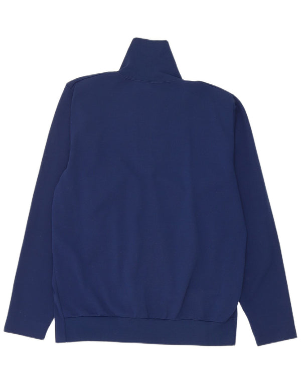 Vintage Mens Tracksuit Top Jacket Medium Navy Blue