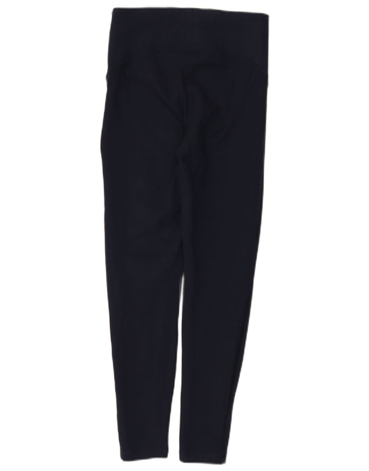 Marks & Spencer Womens Leggings UK 8 Small Navy Blue Viscose
