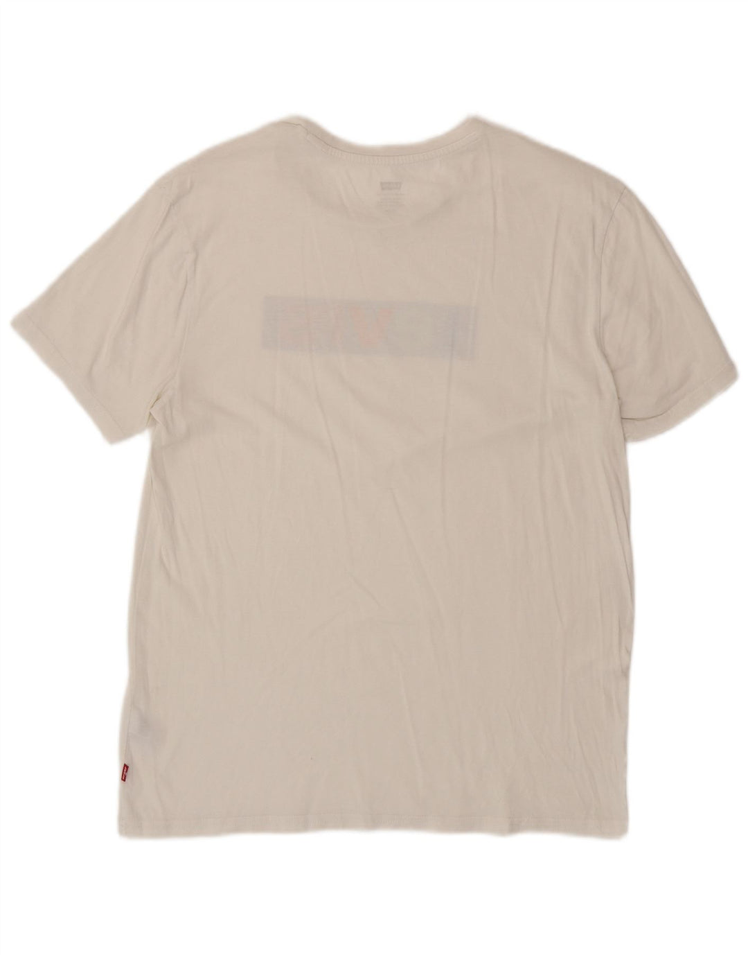 LEVI'S Mens Graphic T-Shirt Top Medium White Cotton