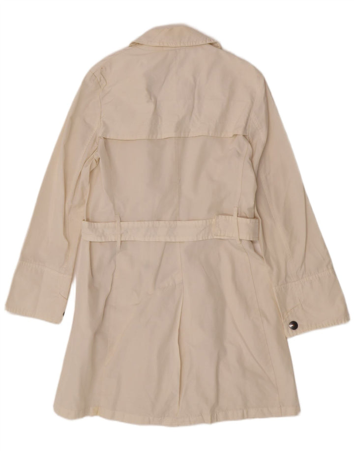 Max & Co. Womens Trench Coat UK 14 Medium Off White Polyamide
