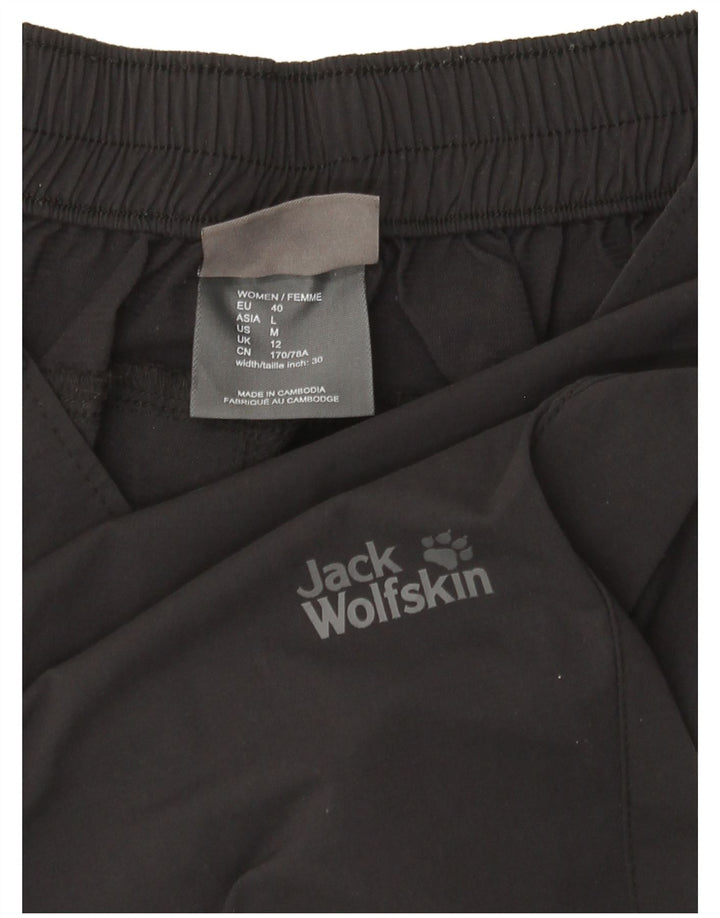 Jack Wolfskin Womens Bermuda Shorts UK 12 Medium W32  Black