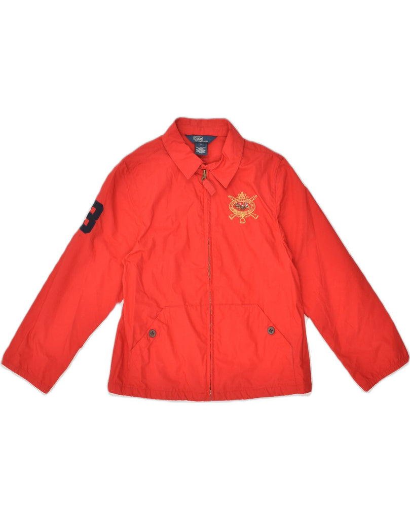 POLO RALPH LAUREN Boys Bomber Jacket 6-7 Years Red Cotton | Vintage Polo Ralph Lauren | Thrift | Second-Hand Polo Ralph Lauren | Used Clothing | Messina Hembry 