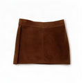 Zara Womens Suede Mini Skirt IT 44 Medium W25 Brown