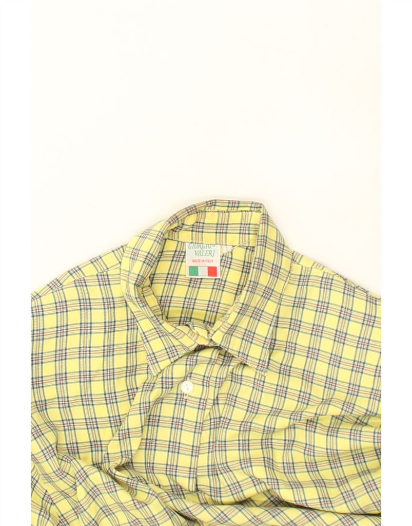 VINTAGE Womens Shirt UK 16 Large Yellow Check | Vintage Vintage | Thrift | Second-Hand Vintage | Used Clothing | Messina Hembry 