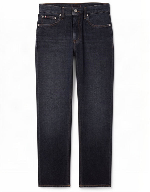 Tommy Hilfiger Mens Mercer Straight Jeans W33 L32 Navy Blue Cotton