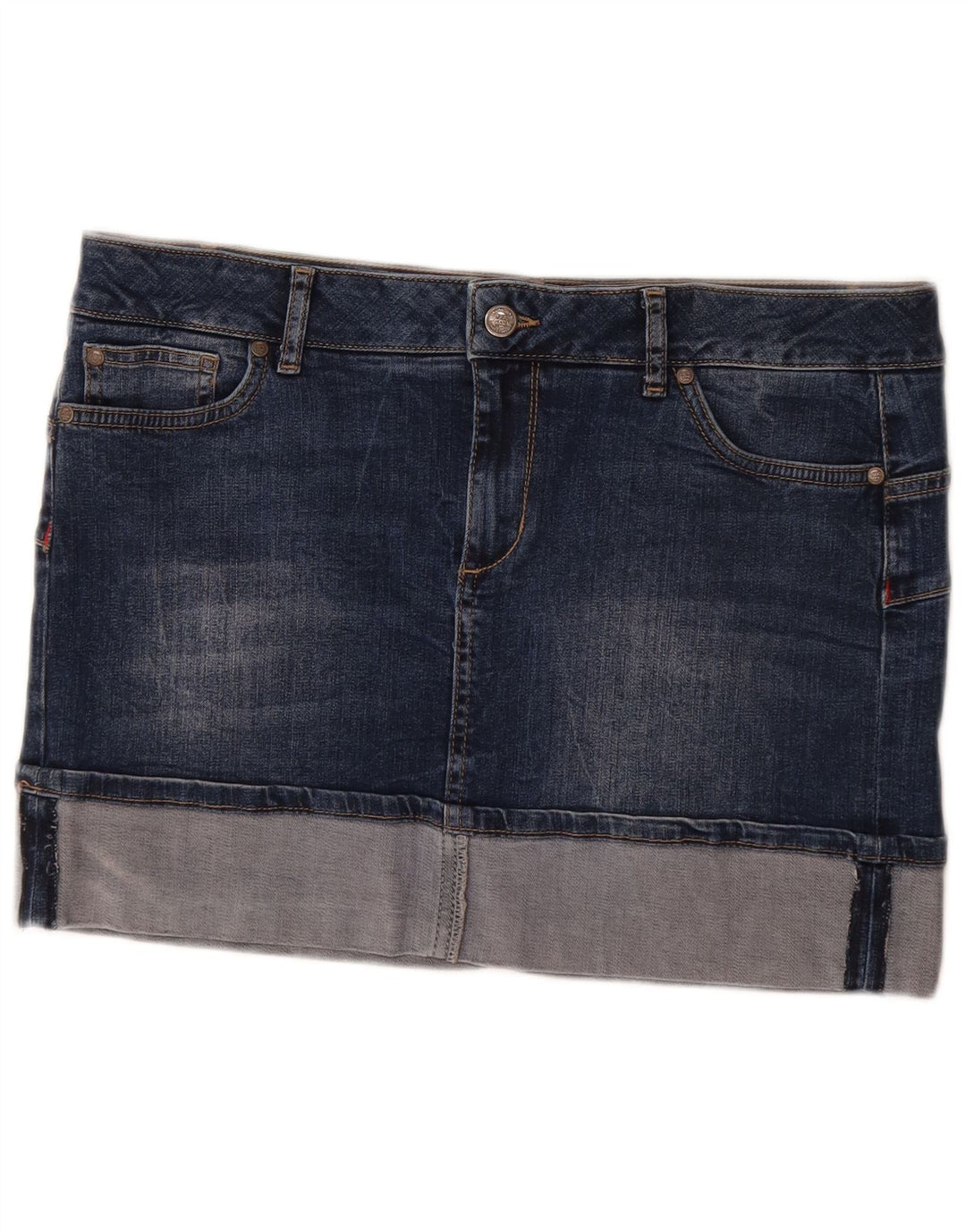 Liu Jo Womens Denim Skirt W32 Large Navy Blue Cotton