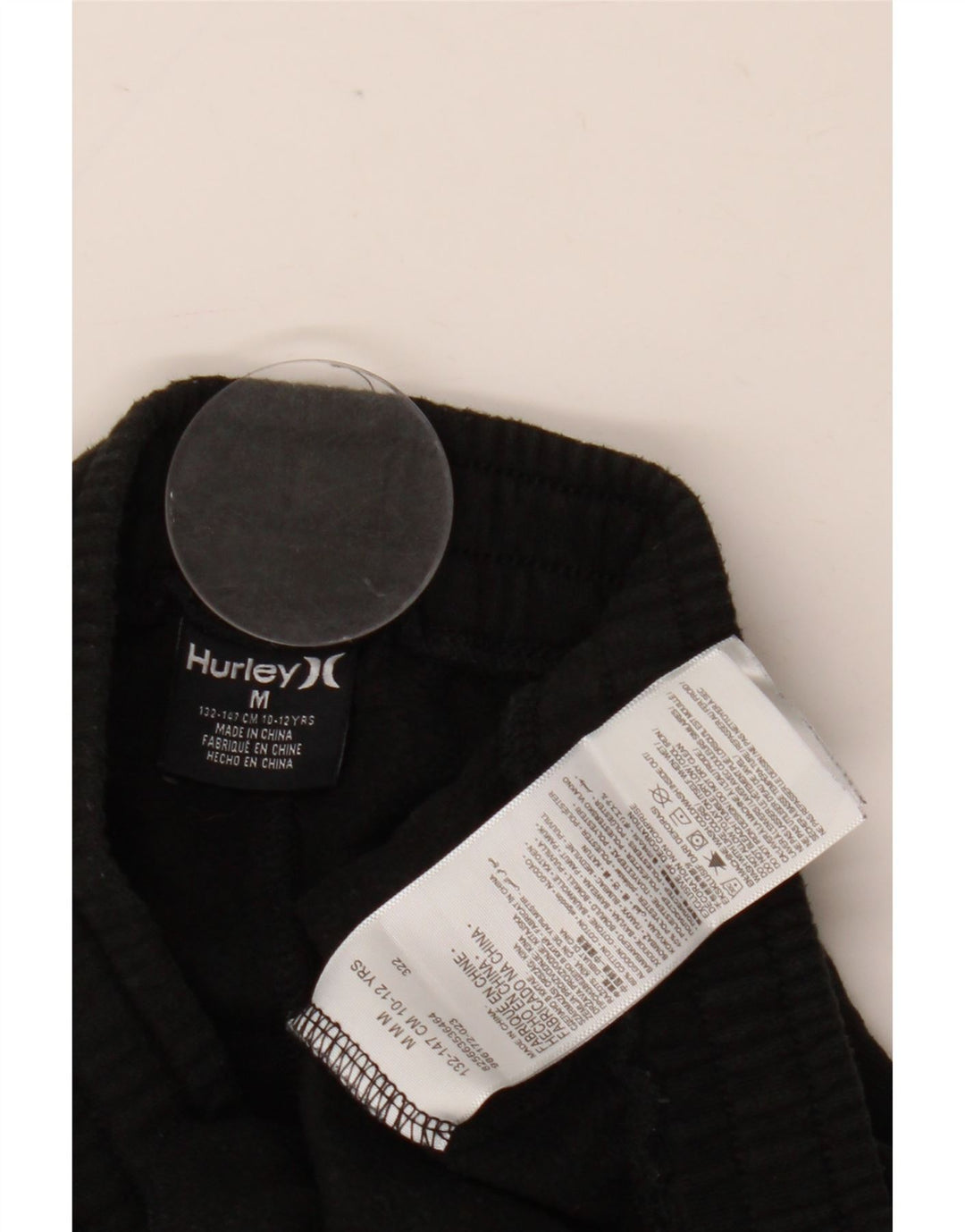 Hurley Boys Cargo Tracksuit Trousers Joggers 10-11 Years Medium Black